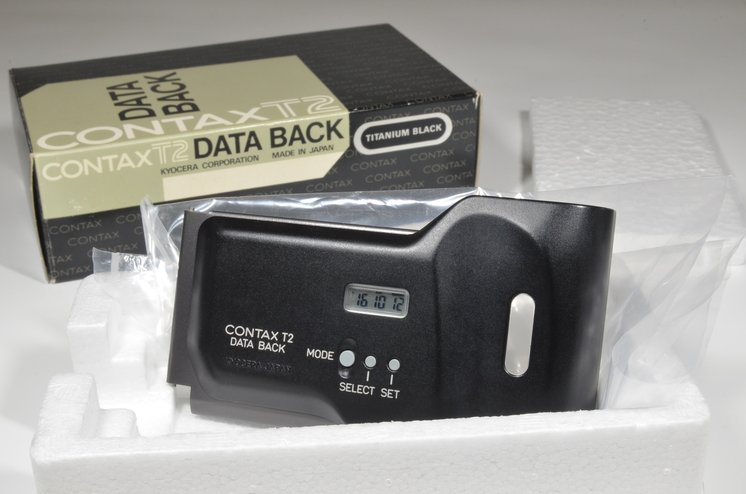 contax t2 data back panel titanium black