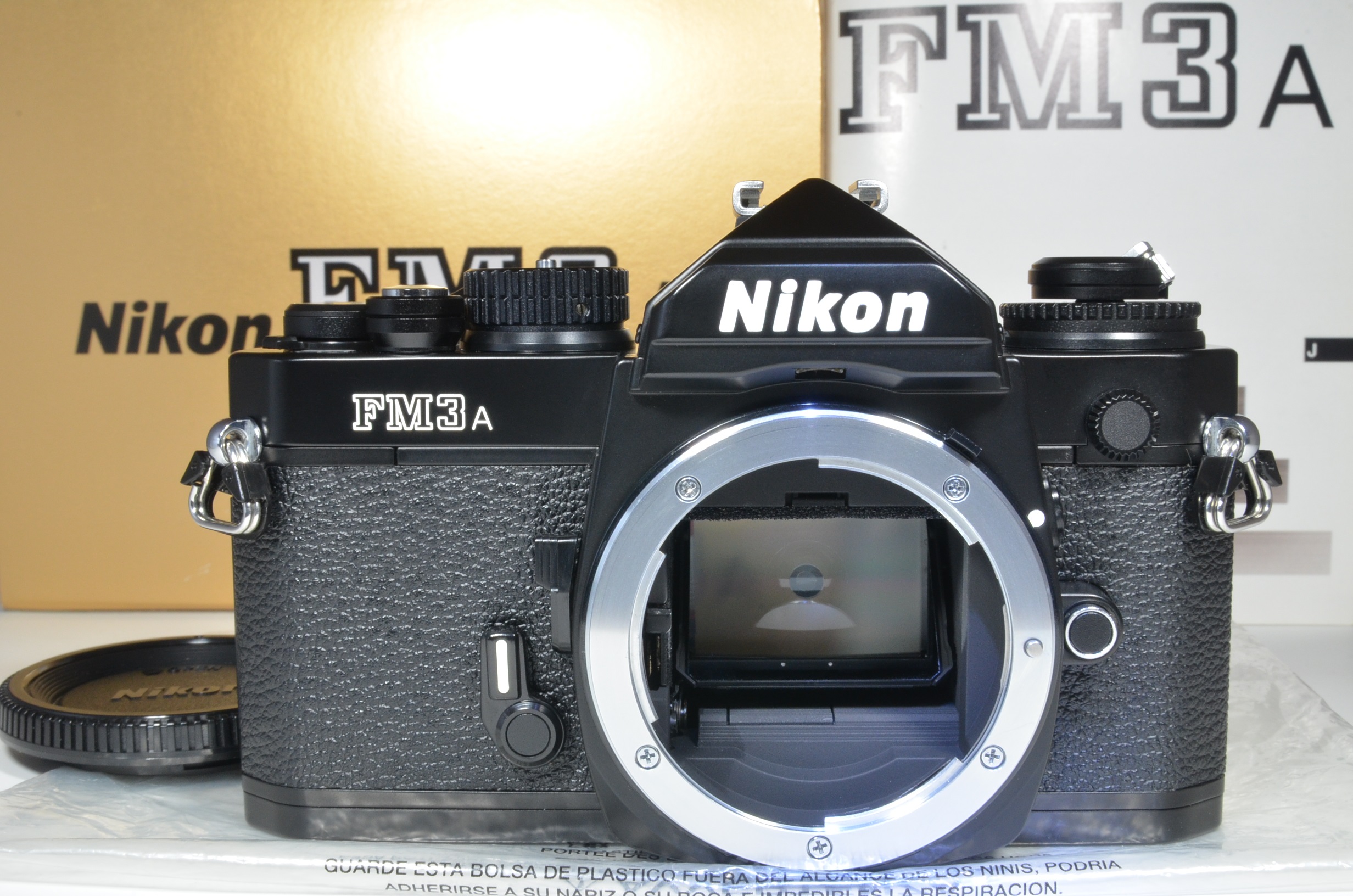 nikon fm3a 35mm film camera black   unused  very rare!