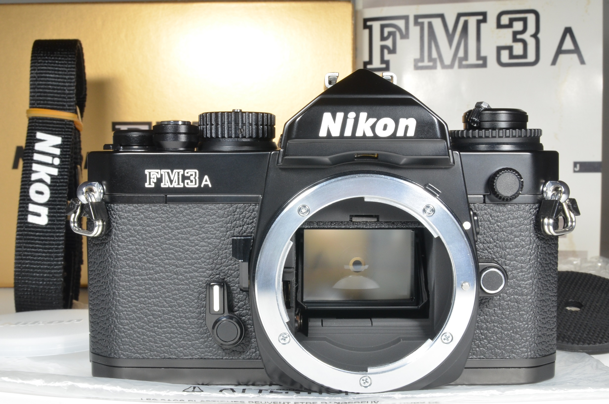 nikon fm3a 35mm film camera black   