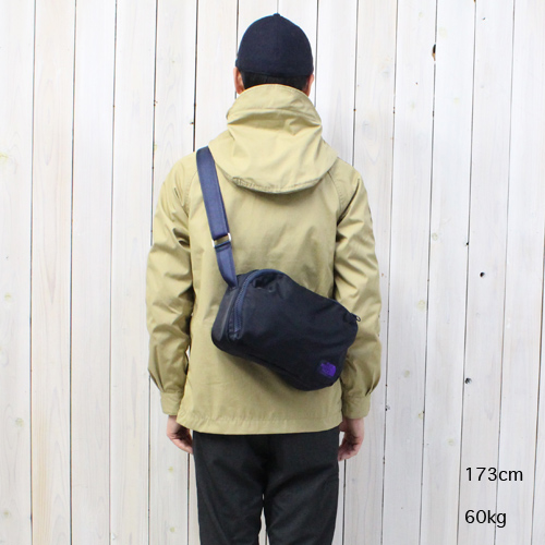 the north face purple label lightweight logo tape shoulder bag